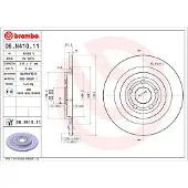 Brembo Bromsskiva 08.N410.11, 1 Stycke