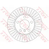 TRW Bromsskiva DF6255 fram, ventilerad, 1 Stycke