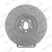 FERODO Bromsskiva DDF2521C-1 fram, ventilerad, 1 Stycke