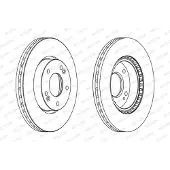 FERODO Bromsskivor DDF1619C fram, ventilerad, 2 Stycke