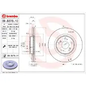 Brembo Bromsskiva 09B27011 fram, ventilerad, 1 Stycke