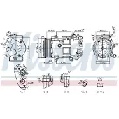 Nissens Kompressor för luftkonditionering 891109