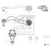 FEBI BILSTEIN Främre hjulupphängningsarm 185583