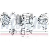 Nissens Kompressor för luftkonditionering 890801