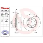 Brembo Bromsskiva 09.5194.10, fram, ventilerad , 1 Stycke