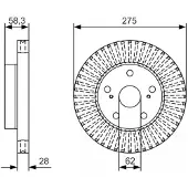 Bosch Bromsskiva 0 986 479 A97, 1 Stycke