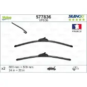 Valeo Torkarblad Silencio Xtrm VF836, 600/500mm, Front, 2 Stycke