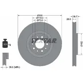 Textar Bromsskiva 92145103 fram, ventilerad, 1 Stycke