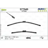 Valeo Torkarblad Silencio 577949, 630/530mm, Front, 2 Stycke