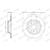 FERODO Bromsskiva DDF3169C, 2 Stycke