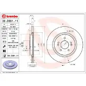 Brembo Bromsskiva 09D99111 bak, ventilerad, höggradigt förkolnad, 1 Stycke