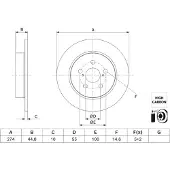 Bosch Bromsskiva 0 986 479 H63, 1 Stycke