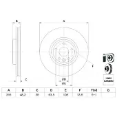 Bosch Bromsskiva 0 986 479 E62, 1 Stycke