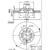 Brembo Bromsskiva 9574521 fram, ventilerad, höggradigt förkolnad, 1 Stycke