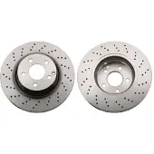 TRW Bromsskiva DF6477 fram, ventilerad, perforerad, 1 Stycke