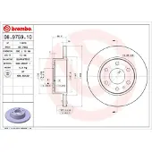 Brembo Bromsskiva 08.9759.10, 1 Stycke