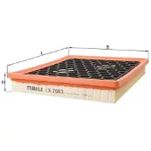 Knecht Luftfilter LX 2683