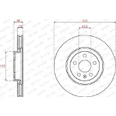 FERODO Bromsskivor DDF2693C fram, ventilerad, 2 Stycke