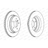 FERODO Bromsskivor DDF1581 bak, ventilerad, 2 Stycke