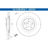 Ate Bromsskiva 24.0128-0332.1, 1 Stycke
