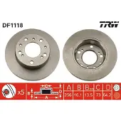 TRW Bromsskiva DF1118 fram, full, 1 Stycke