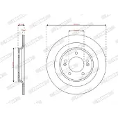FERODO Bromsskiva DDF3168C, 2 Stycke