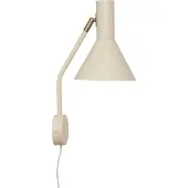 Frandsen Vägglampa Lyss, Creme / bärnsten, Vardagsrum / matsal, Metall, Design, Vägglampa, vägglampa inomhus