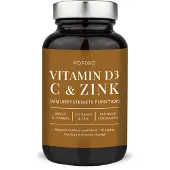 Nordbo Vegan D3 C-vitamin & Zink 90 kapslar