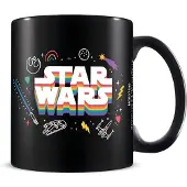 Star Wars Pride Regnbågslogotyp mugg (Svart)