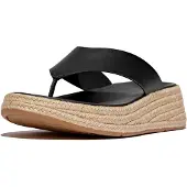 FitFlop F-Mode Tåställning Läder Herr Svarta Träskor