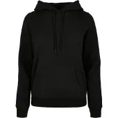 Build Your Brand Basic Hoodie Svart M Kvinna