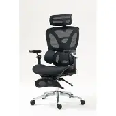 ActiveJet YK848 BK, Sits i nätmaterial, Genombrutet ryggstöd, Svart, Svart, Nät, Nät