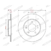 FERODO Bromsskiva DDF2983C, 2 Stycke
