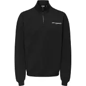 Only & Sons Sweatshirt 'LES CLASSIQUES' svart / vit