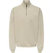 Only & Sons Sweatshirt 'LES CLASSIQUES' beige / vit