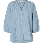 Selected Cleo-alberta Linen Blend 3/4-ärmsskjorta