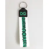 Dolce&Gabbana Nyckelring i tyg med logotyp
