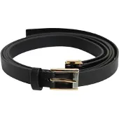 Dolce&Gabbana Black Classic Gold Metal Logo Spänne Bälte