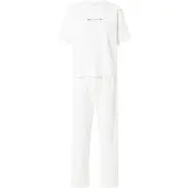 Hunkemoller Pyjamas kräm / rosa / mörkröd