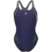 Arena Baddräkt 'Nuance Swim Pro Back' blå / grön / pastellgrön / mörkrosa