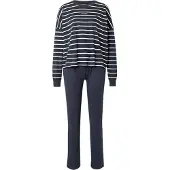 Marc O'Polo Pyjamas mörkblå / vit