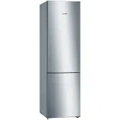 Bosch Serie | 4 KGN39VLEB - Kylskåp/frys - bottenfrysskåp - bredd: 60 cm - djup: 66 cm - höjd: 203 cm - 368 liter - Klass E - inox-utseende