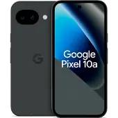 Google Pixel 10a - 5G pekskärmsmobil - dual-SIM - RAM 8 GB / Internminne 128 GB - pOLED-skärm - 6.3 - 2424 x 1080 pixlar (120 Hz) - 2 bakre kameror 48 MP, 13 MP - front camera 13 MP - obsidian