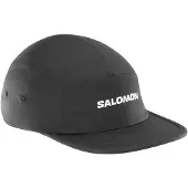 Salomon - Kepsar - Logo 5 Panel Deep Black för UnisexBomull - Storlek S/M - Svart