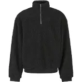 Urban Classics Oversized Teddy Halv Dragkedja Tröja