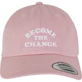 Mister tee Keps 'Become Change' rosa / vit