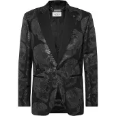 Philipp Plein Jacquard Lord Fit Kavaj Heltäckande Dödskalle