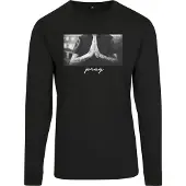 Mister tee Urban Classics Pray T-shirt Med Lång ärm