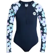 Roxy Active Långärmad Shorty Med Dragkedja Fram För Dam