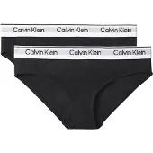 Calvin Klein 2 Pack Girls Bikini Briefs Icon Cotton Stretch